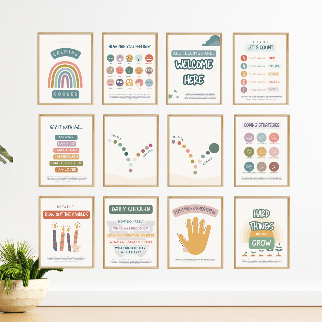 Calming Corner Posters (Digital Printable Download) - Curious Baby Cards - CALMING - POSTER