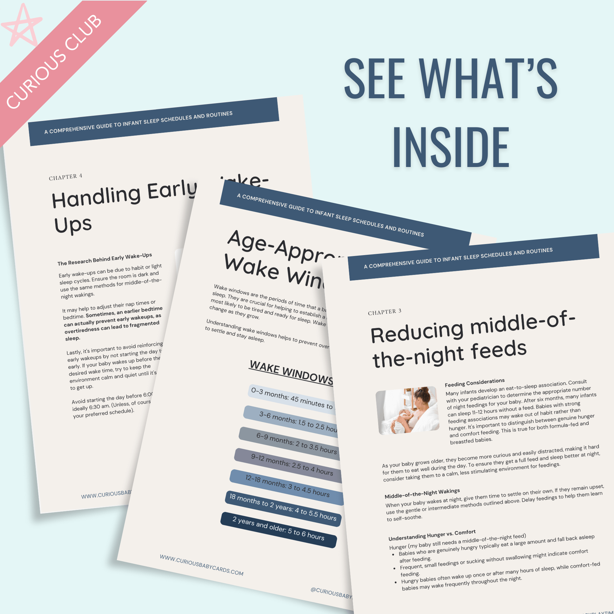 Parenting Guide eBook: A Gentle Guide to Healthy Infant Sleep (18 - Page Digital Download) - Curious Baby Cards - DIGI - SLEEP - GUIDE