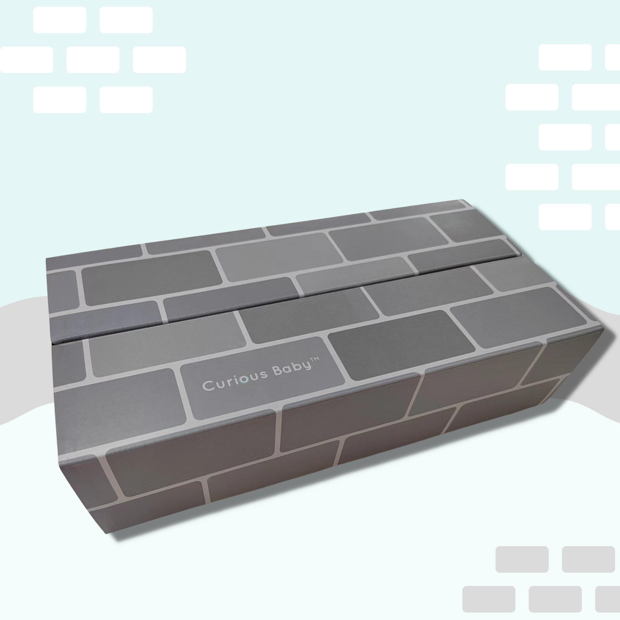 Modern Grey Gross Motor Building Bricks - Set of 25