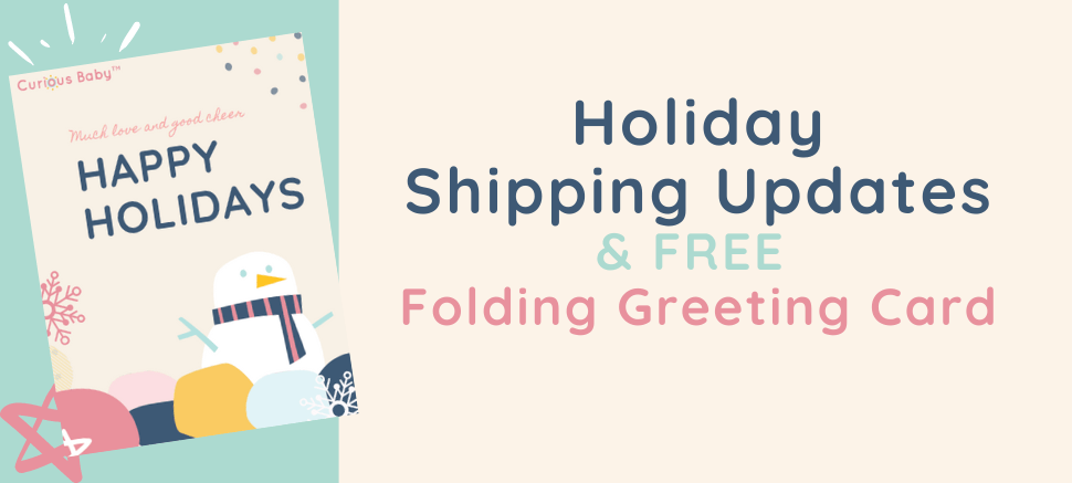 A Holiday Shipping Update (FREE Greeting Card Download) - Curious Baby Cards