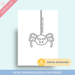 Halloween Printable Post Cards - Curious Baby Cards - 