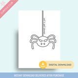Halloween Printable Post Cards - Curious Baby Cards - 