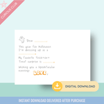 Halloween Printable Post Cards - Curious Baby Cards - 
