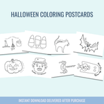 Halloween Printable Post Cards - Curious Baby Cards - 