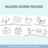 Halloween Printable Post Cards - Curious Baby Cards - 