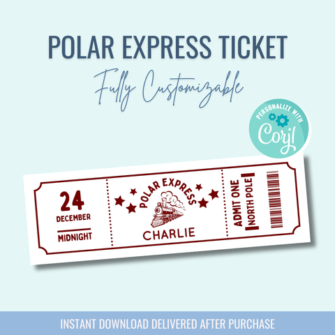 Printable: Polar Express Tickets