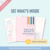 Printable: Annual 2025 Parent Planner - Curious Baby Cards - DIGI - PLANNER