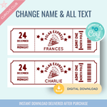 Printable: Polar Express Tickets - Curious Baby Cards - DIGI - POLAR