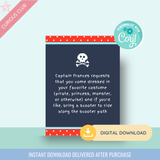 Printable: Pirate Birthday Invitations - Curious Baby Cards - DIGI - BIR - PIR