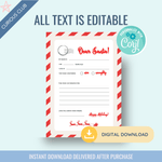 Customizable Letter to Santa - Curious Baby Cards - 