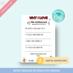 Printable: Teacher Appreciation Cards - Curious Baby Cards - DIGI - TEACH