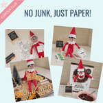 Printable Elf Kit (35 Days of Ideas) - The Busy Parent's Printable Guide to Elf Magic - Curious Baby Cards - 