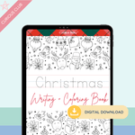 Christmas Theme: Writing Practice + Coloring Book - Curious Baby Cards - Digital - Christmas