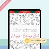 Christmas Theme: Writing Practice + Coloring Book - Curious Baby Cards - Digital - Christmas