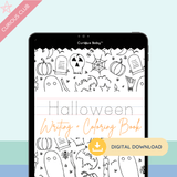 Halloween Theme: Writing Practice + Coloring Book - Curious Baby Cards - Digital - Hanukkah