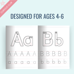 Parenting Guide eBook: The Alphabet Tracing Workbook: A - Z Letter Practice for Kids - Curious Baby Cards - DIGI - TRACING