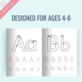 Parenting Guide eBook: The Alphabet Tracing Workbook: A - Z Letter Practice for Kids - Curious Baby Cards - DIGI - TRACING