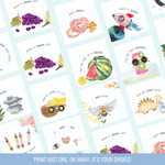 Lunchbox Love Notes (Printable Files) - Curious Baby Cards - DIGI - LUNCHBOX