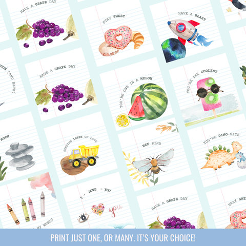 Lunchbox Love Notes (Printable Files)