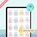Printable: Easter Egg Coupons (Fully Customizable) - Curious Baby Cards - DIGI - EAS - COUP