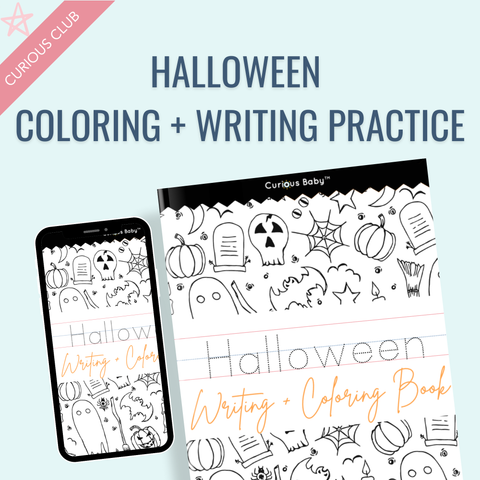 Halloween Theme: Writing Practice + Coloring Book