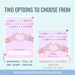 Printable: Swiftie Friendship Valentine (Fill in the Blank Name) - Curious Baby Cards - 