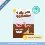 Printable: Gummy Worm Candy Valentine - Curious Baby Cards - DIGI - VAL - BURST