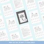 Parenting Guide eBook: The Alphabet Tracing Workbook: A - Z Letter Practice for Kids - Curious Baby Cards - DIGI - TRACING