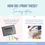 Lunchbox Love Notes (Printable Files) - Curious Baby Cards - DIGI - LUNCHBOX