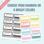 Printable: Kids Reward Earning Punch Card - Curious Baby Cards - DIGI - PUNCH