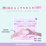 Printable: Swiftie Friendship Valentine (Fill in the Blank Name) - Curious Baby Cards - 
