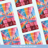Printable: Burst Candy Valentine - Curious Baby Cards - DIGI - VAL - BURST
