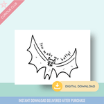 Halloween Printable Post Cards - Curious Baby Cards - 