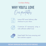 Printable: Gummy Worm Candy Valentine - Curious Baby Cards - DIGI - VAL - BURST