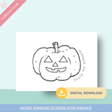 Halloween Printable Post Cards - Curious Baby Cards - 