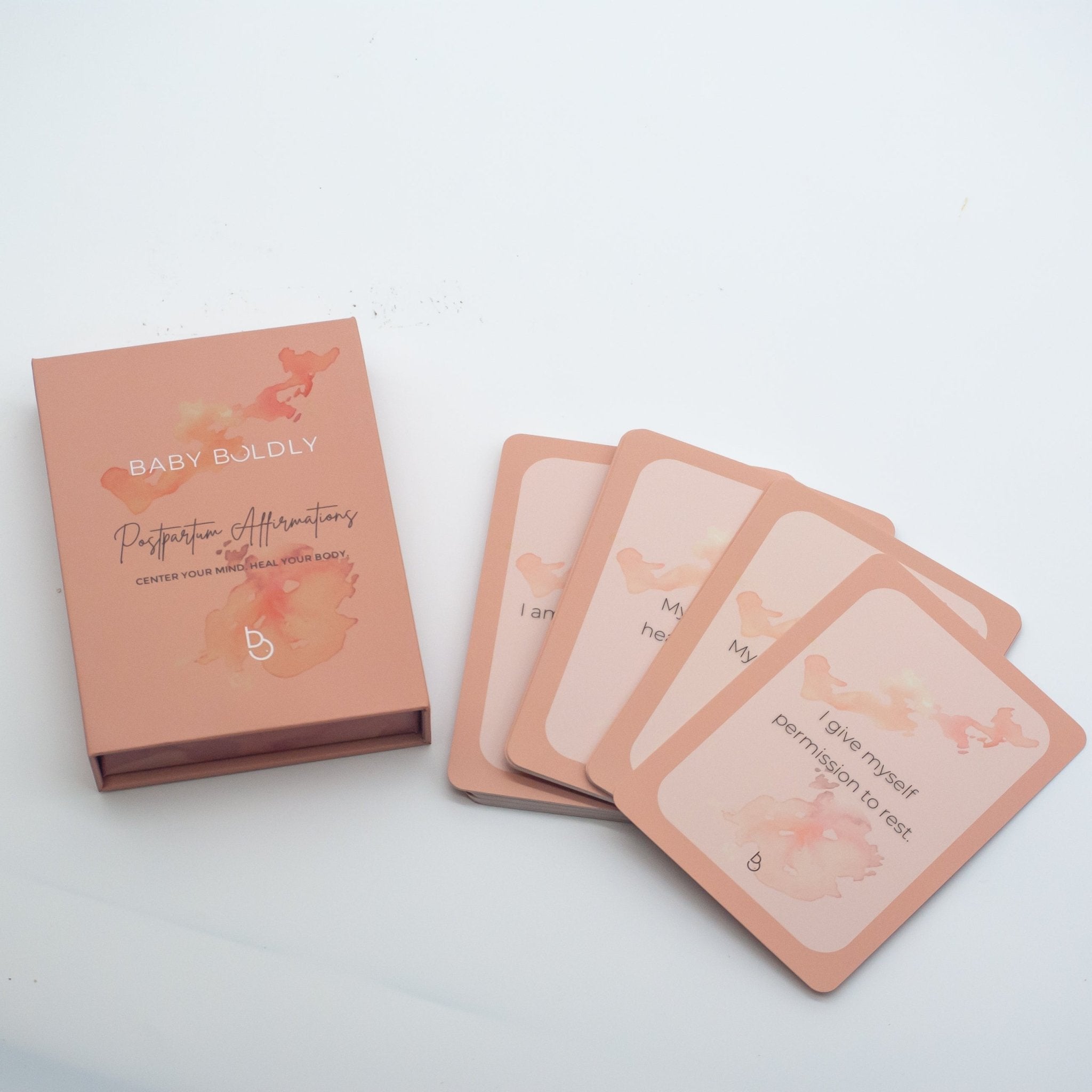 Postpartum Affirmations Card Deck - Curious Baby Cards - PAFF