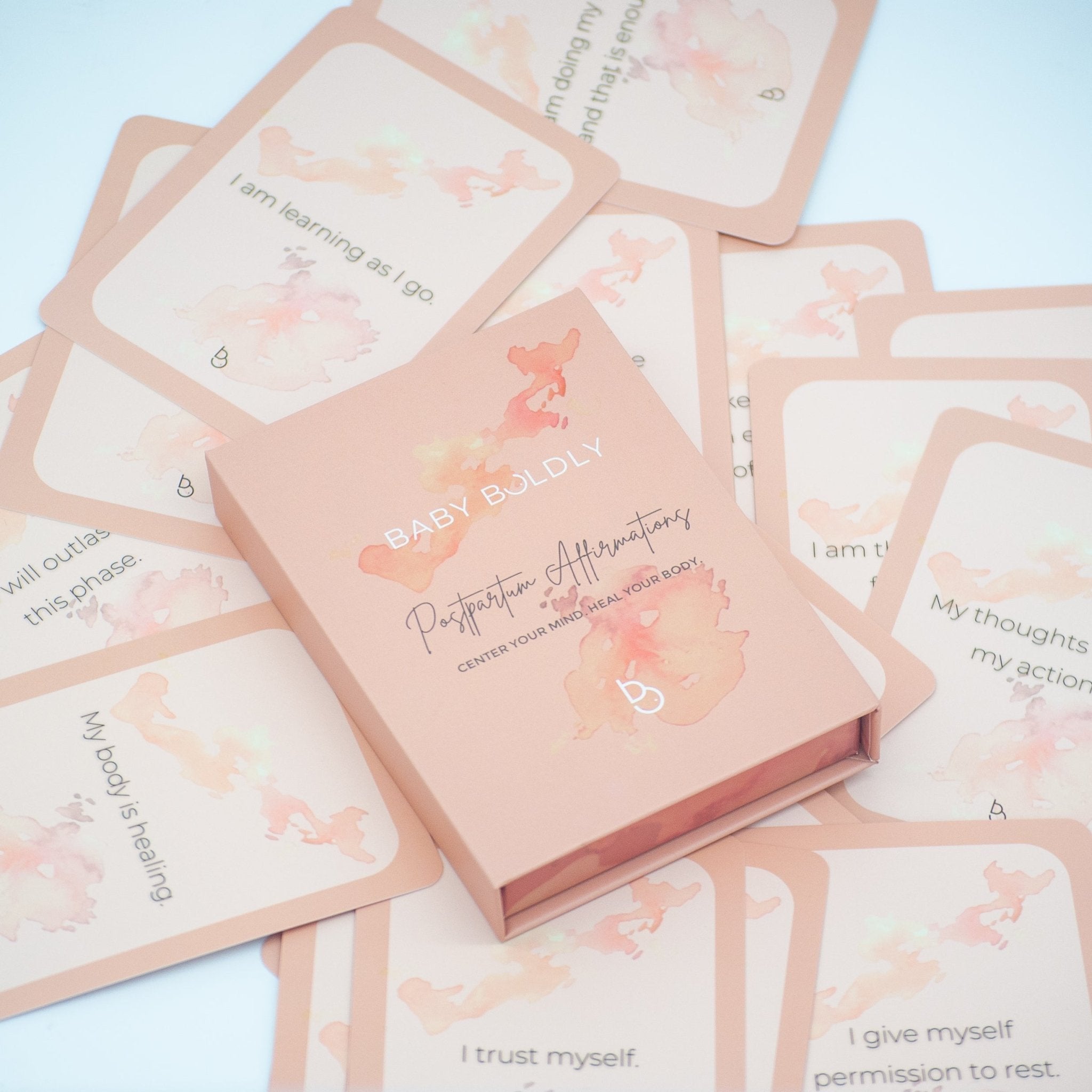 Postpartum Affirmations Card Deck - Curious Baby Cards - PAFF