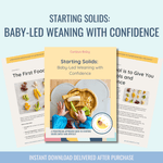 Parenting Guide eBook: Starting Solids - Baby - Led Weaning with Confidence (21 - Page Digital Download) - Curious Baby Cards - DIGI - BLW - GUIDE