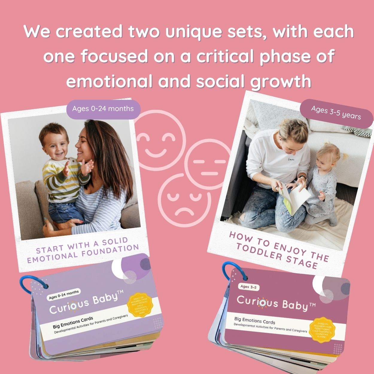 Curious Baby Big Emotions Cards (Pre - Order) - Curious Baby Cards