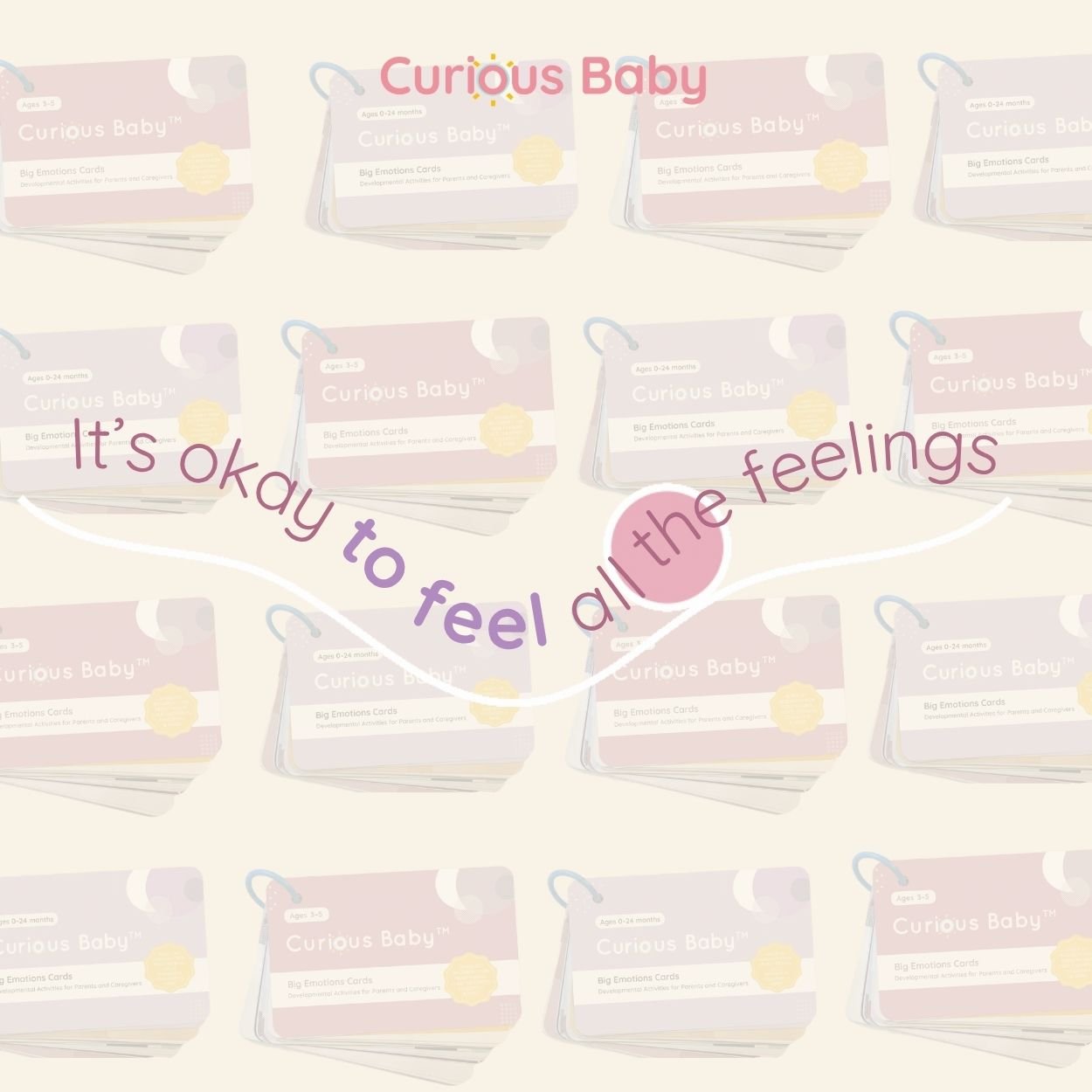 Curious Baby Big Emotions Cards (Pre - Order) - Curious Baby Cards