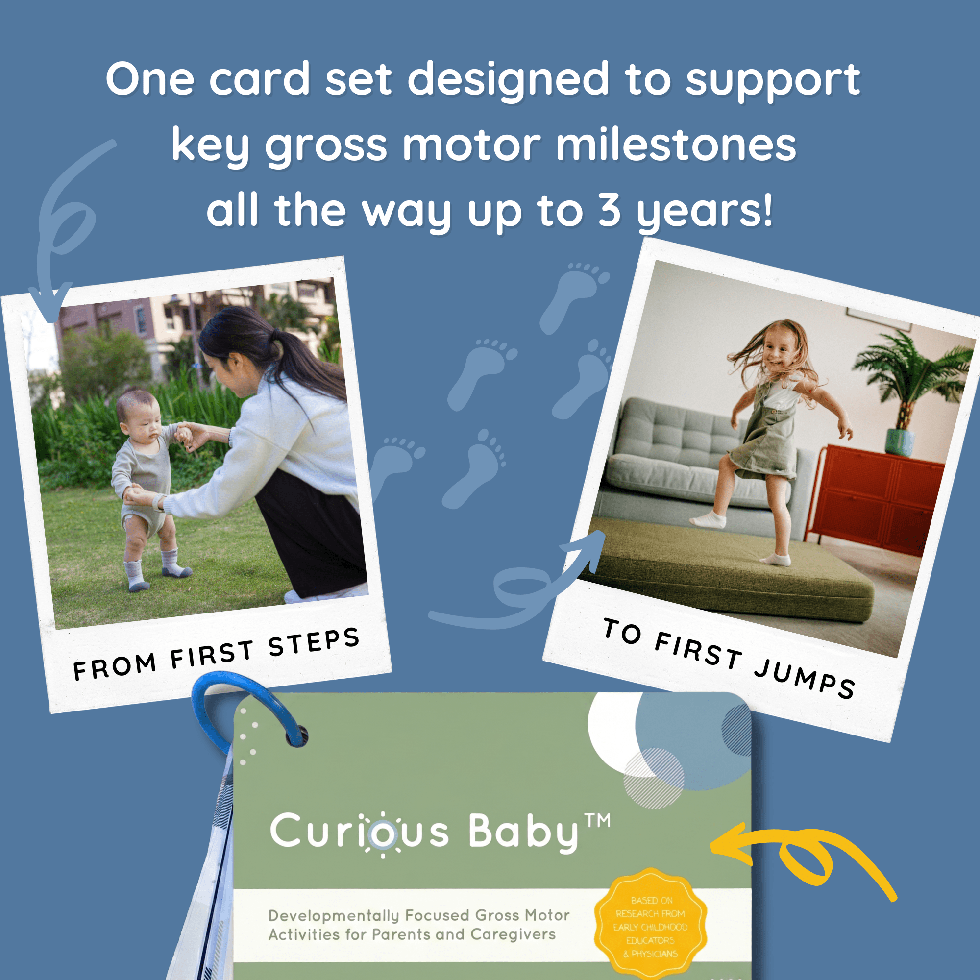 Curious Baby Gross Motor Development Cards (Pre - Order Open) - Curious Baby Cards