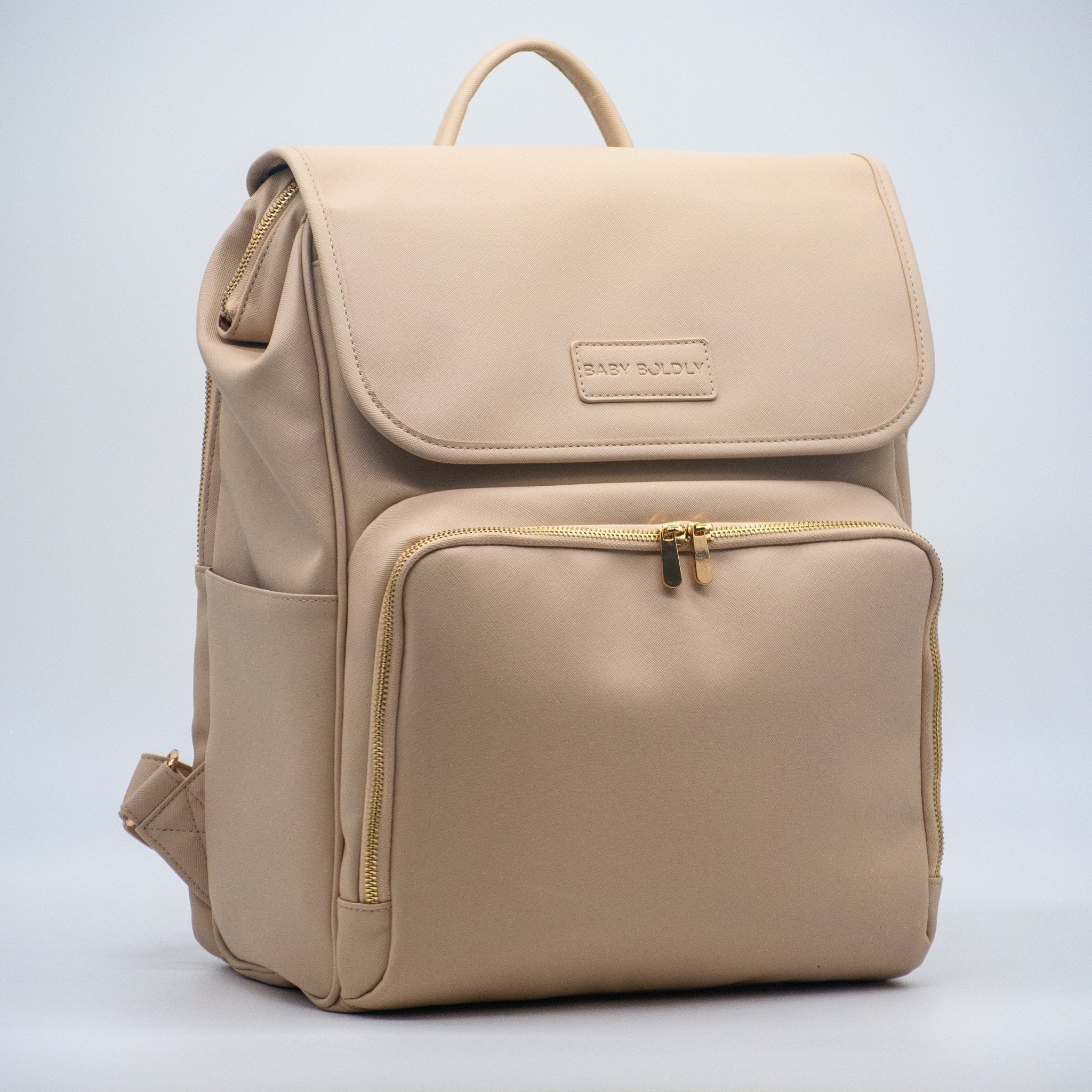 brown leather baby bag backpack Diaper Backpack Crème de la Crème