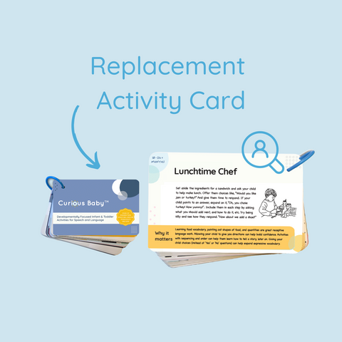 Replacement Activity Card (Speech and Language 0-36 mo)