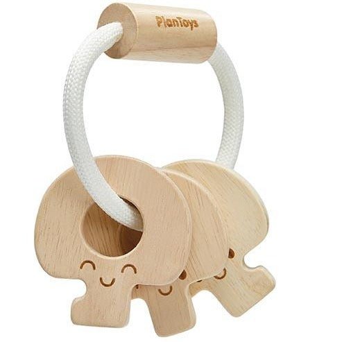 Baby Key Rattle, Natural – Curious Baby Cards