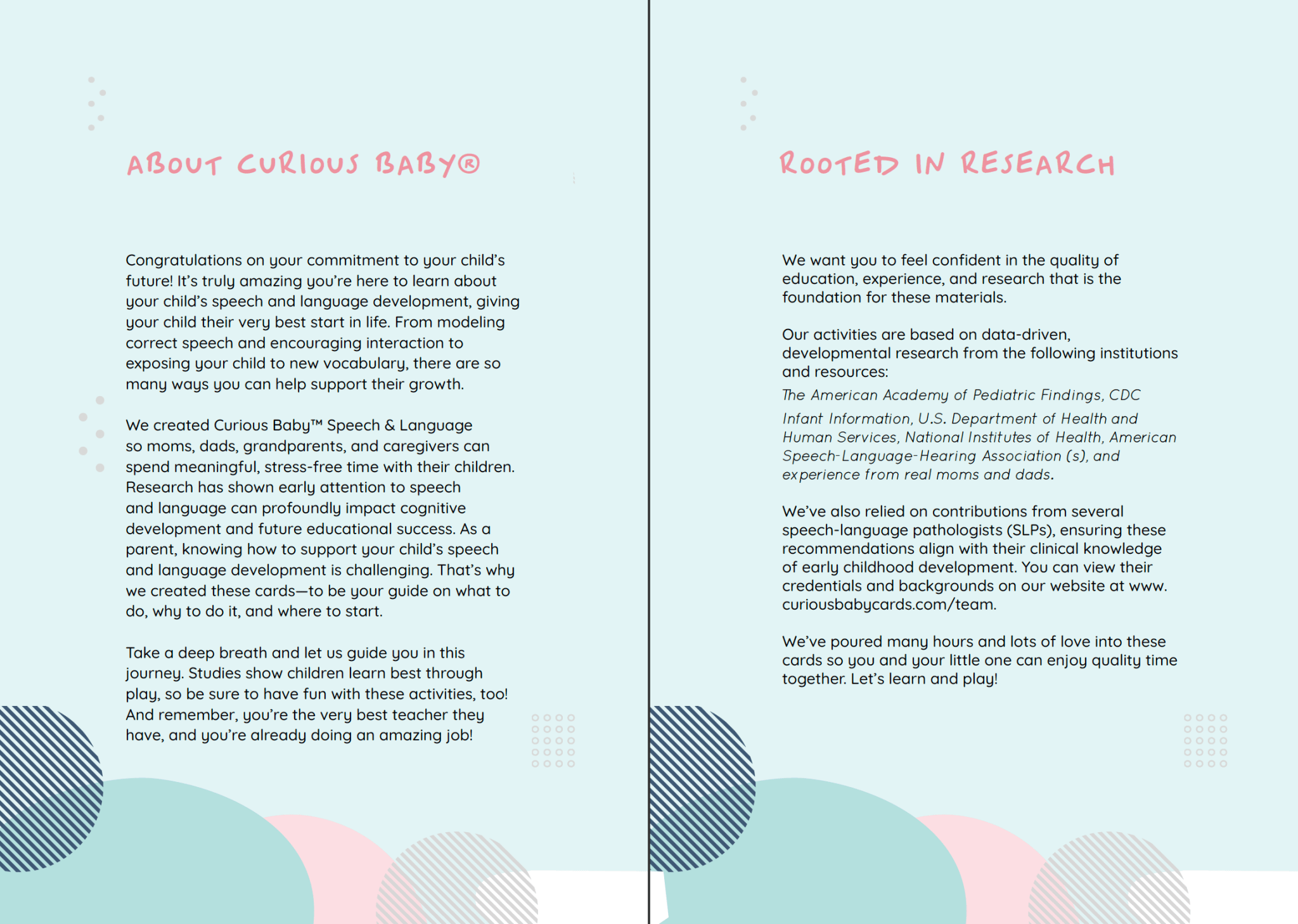 Speech & Language Cards (Digital e - Book, 2024) - Curious Baby Cards - 683 - DIGI - SLP - 1
