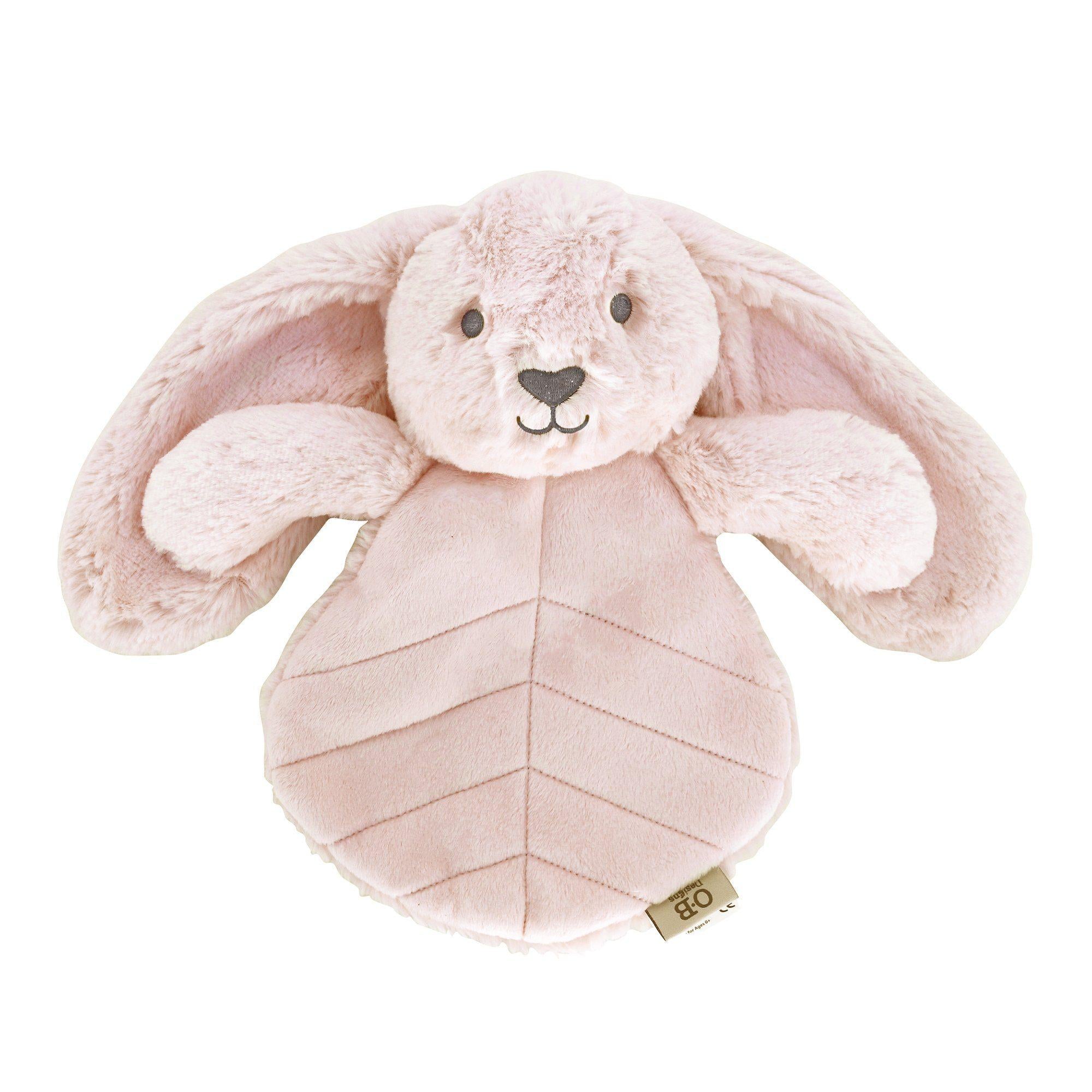 Dusty Pink Bunny stuffed animal soft toy ages 0+ Baby Girl Toy – OB US