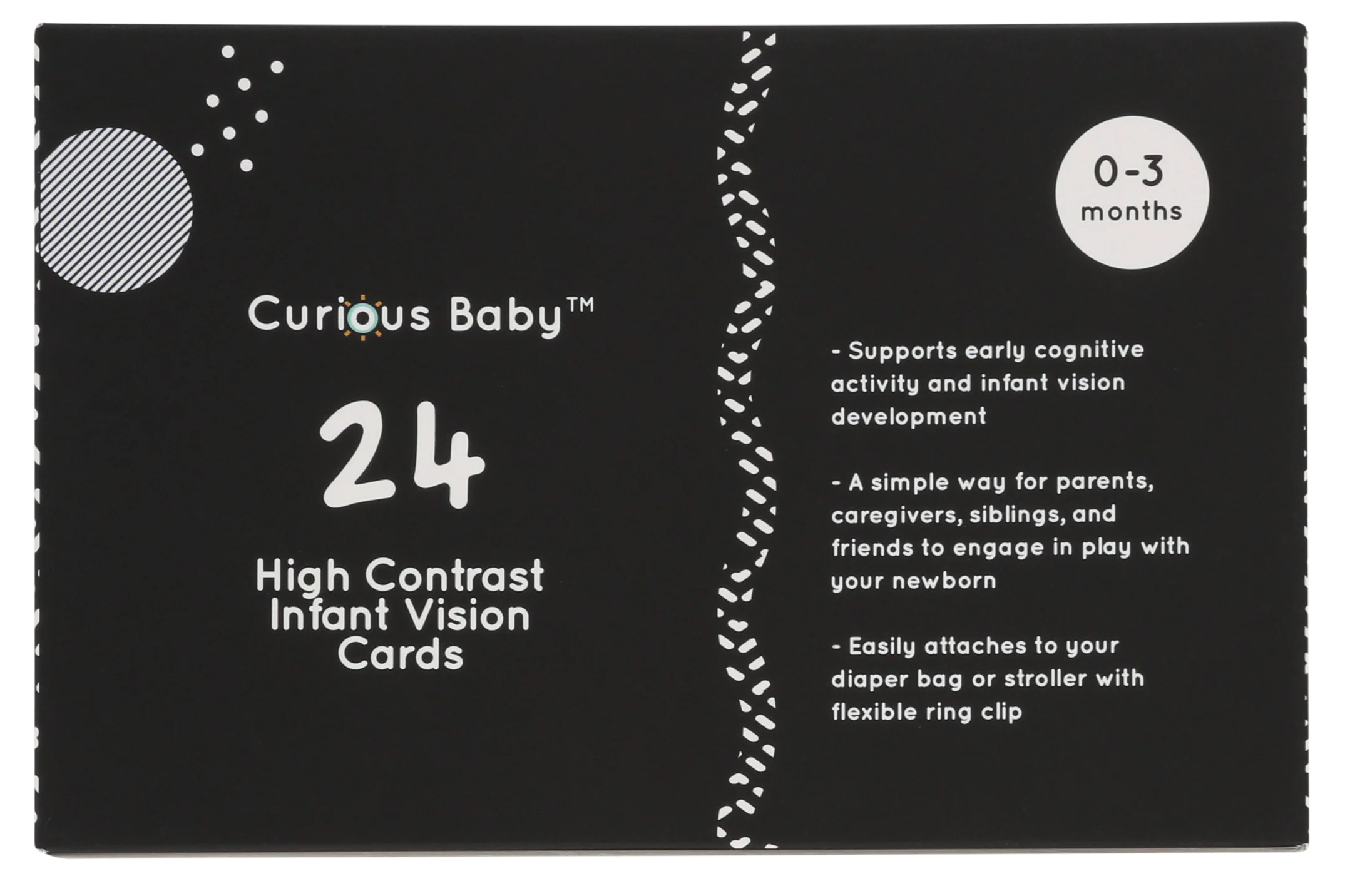 Development Cards High-Contrast Vision Development Cards – Curious Baby Cards