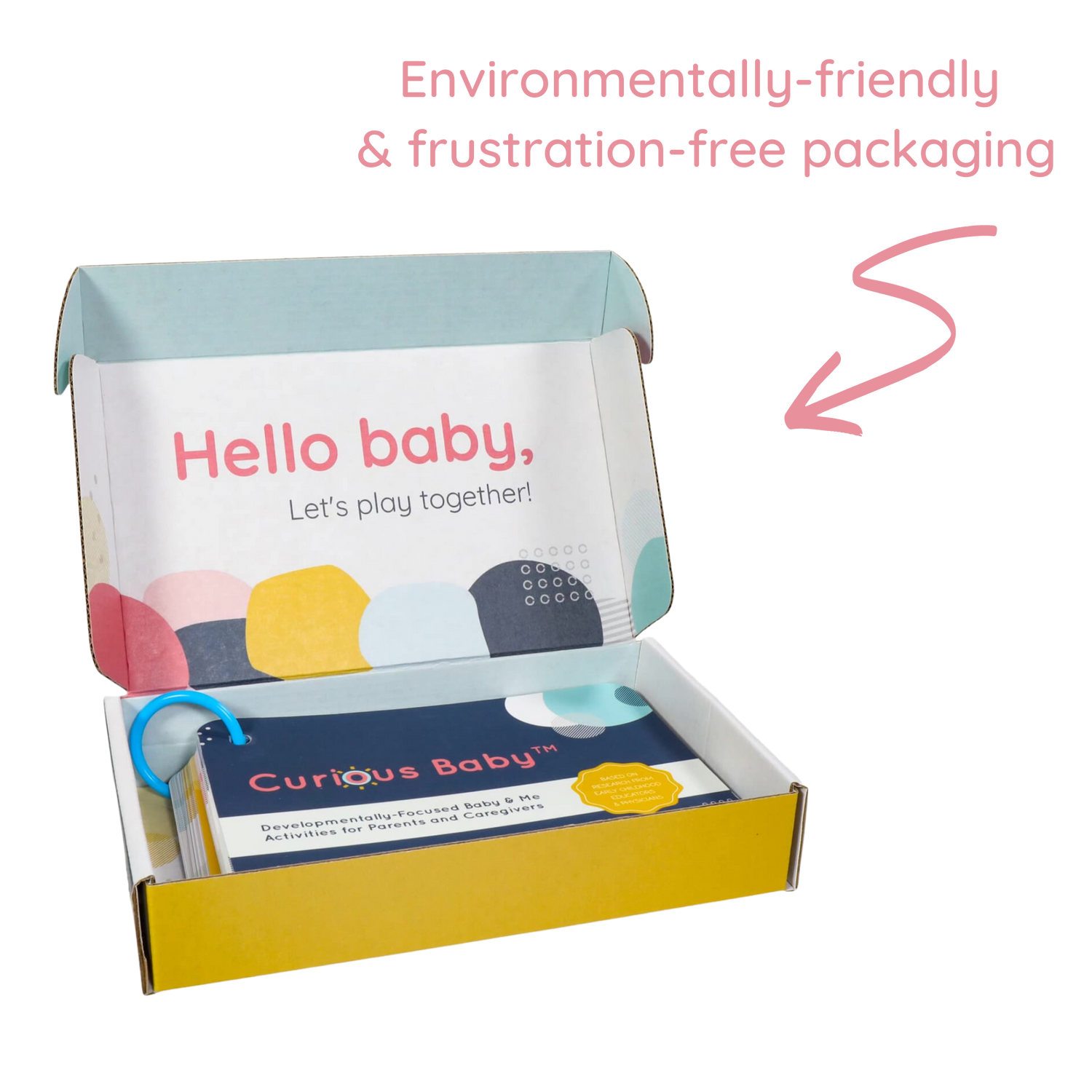 Curious Baby Activity Cards Frustration-Free and Environmentally Friendly 100% Recyclable Packaging